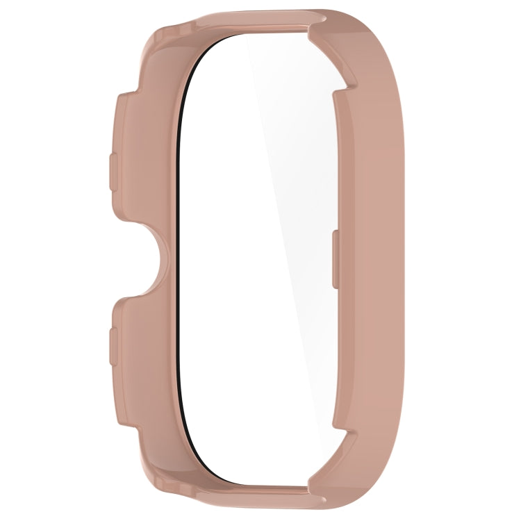 For Redmi Watch 4 PC + Tempered Film Integrated Watch Case(Pink) - Watch Cases by buy2fix | Online Shopping UK | buy2fix