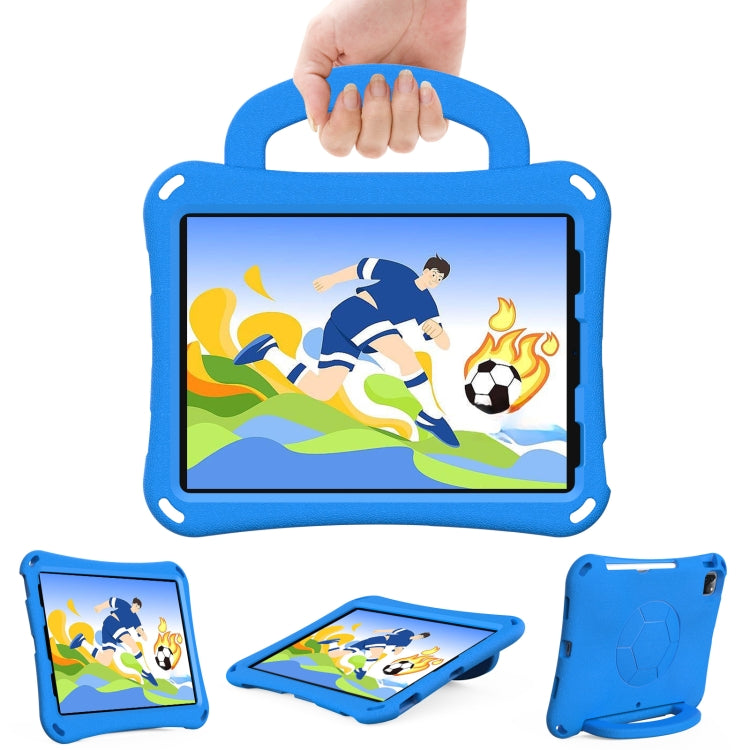 For iPad Air 11 2024 Handle Football Shaped EVA Shockproof Tablet Case(Blue) - iPad Air 11 2024 Cases by buy2fix | Online Shopping UK | buy2fix