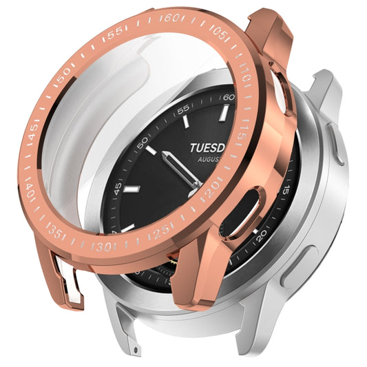 For Xiaomi Watch S3 Full Package TPU Electroplated Watch Protective Case(Rose Gold) - Watch Cases by buy2fix | Online Shopping UK | buy2fix