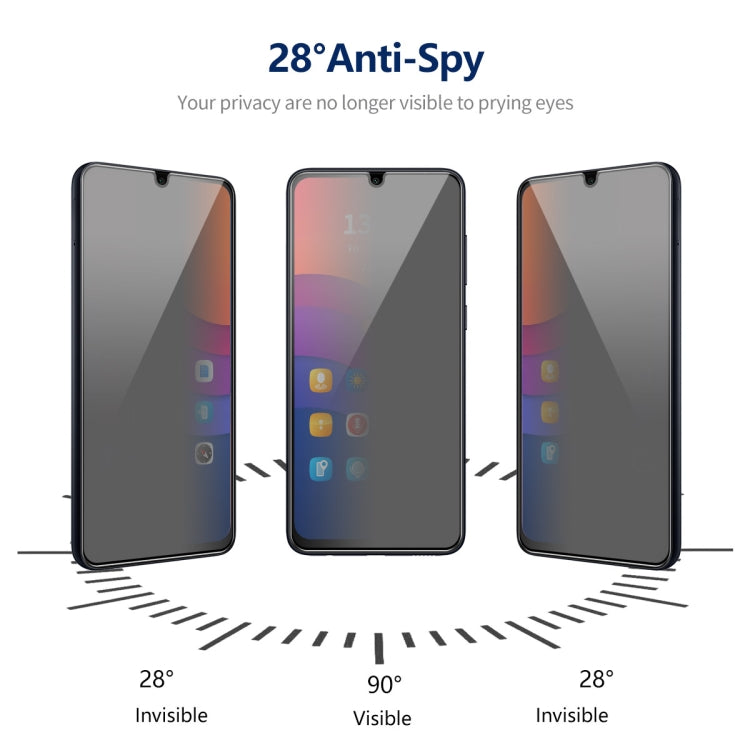 For Samsung Galaxy A15 4G / 5G ENKAY Hat-Prince 360 Degree Anti-peeping Privacy Full Screen Tempered Glass Film - Galaxy Tempered Glass by ENKAY | Online Shopping UK | buy2fix