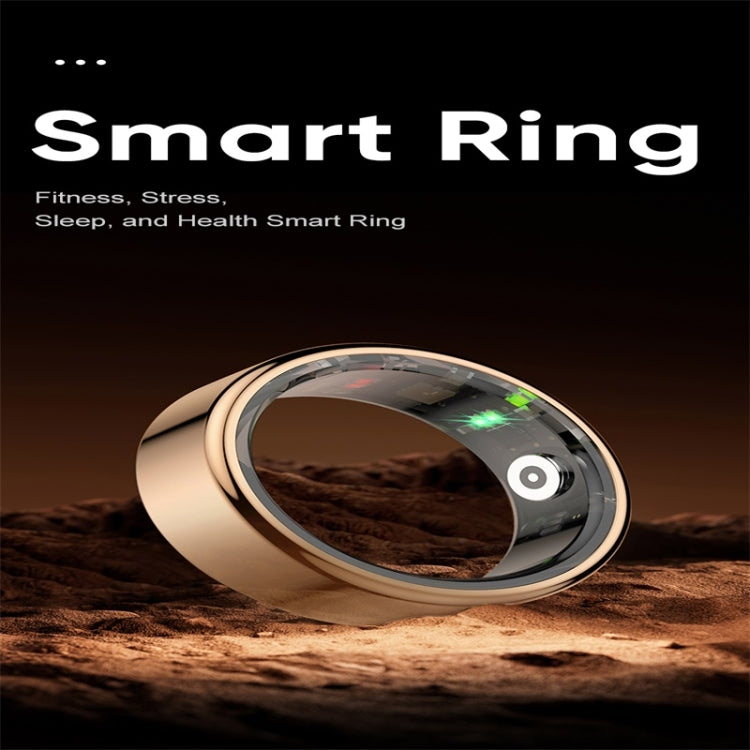 R02 SIZE 10 Smart Ring, Support Heart Rate / Blood Oxygen / Sleep Monitoring / Multiple Sports Modes(Gold) - Smart Rings / Smart Telephones by buy2fix | Online Shopping UK | buy2fix