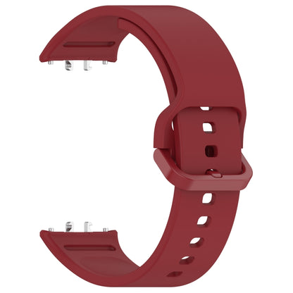 For Samsung Galaxy Fit 3 SM-R390 Solid Color Buckle Silicone Watch Band(Red) - Watch Bands by buy2fix | Online Shopping UK | buy2fix