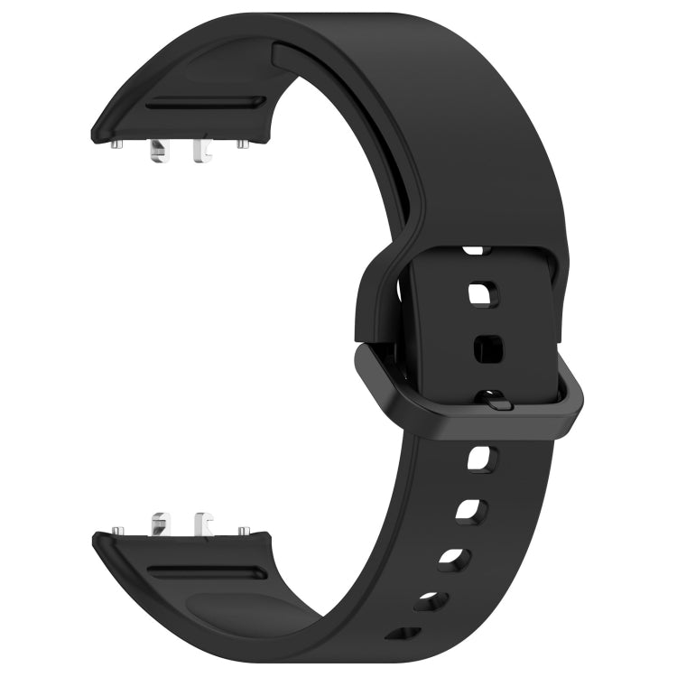 For Samsung Galaxy Fit 3 SM-R390 Solid Color Buckle Silicone Watch Band(Black) - Watch Bands by buy2fix | Online Shopping UK | buy2fix