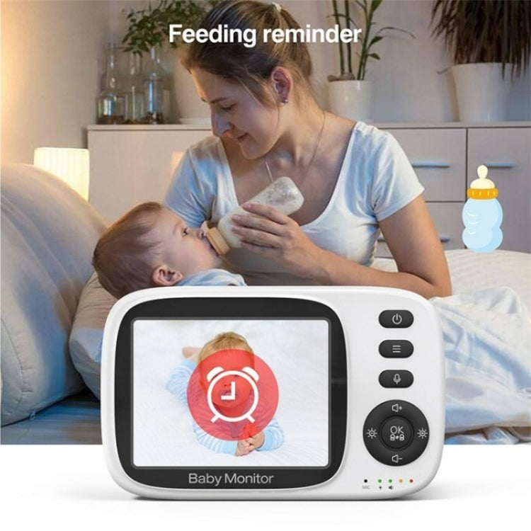 MC632A 2 Way Voice Talk Temperature Monitoring Baby Camera 3.2 inch Screen Baby Monitor(UK Plug) - Baby Monitor by buy2fix | Online Shopping UK | buy2fix