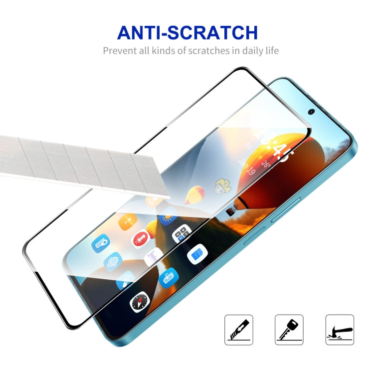 For Tecno Spark Go 2024 5pcs ENKAY Full Glue High Aluminum-silicon Tempered Glass Film - Tecno Tempered Glass by ENKAY | Online Shopping UK | buy2fix