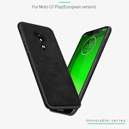 PINWUYO Shockproof Waterproof Full Coverage PC + TPU + Skin Protective Case for Motorola Moto G7 Play (Eurasian Version)(Brown) - Motorola Cases by PINWUYO | Online Shopping UK | buy2fix