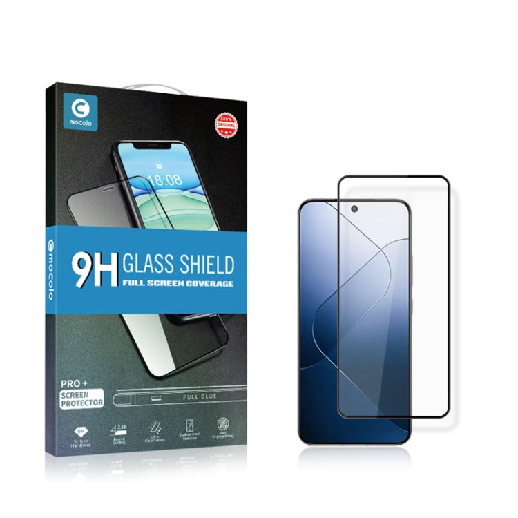 For Xiaomi 14 mocolo 2.5D Full Glue Full Cover Tempered Glass Film - 14 Tempered Glass by mocolo | Online Shopping UK | buy2fix