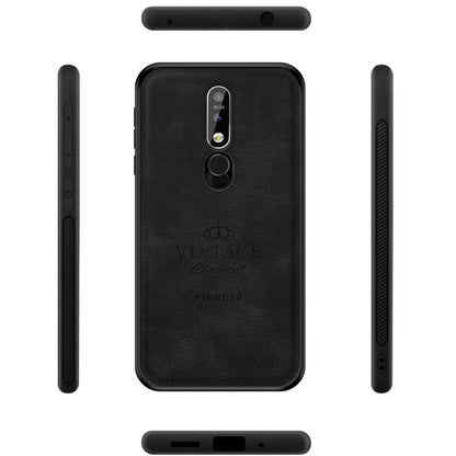 PINWUYO Shockproof Waterproof Full Coverage PC + TPU + Skin Protective Case for Nokia 7.1 (2018)(Brown) - Nokia Cases by buy2fix | Online Shopping UK | buy2fix