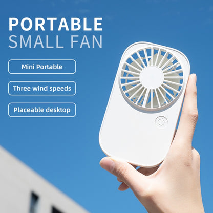 F11 Portable Rechargeable Hanging Neck Fan Cooling Handheld Fan 3 Speeds Desk Fan(Pink) - Electric Fans by buy2fix | Online Shopping UK | buy2fix