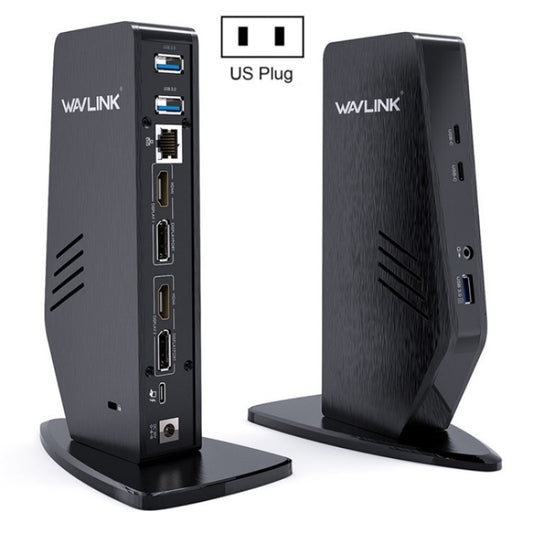 WAVLINK UG69PD5 USB-C HD 60Hz Monitor Adapter Dual 4K Display Docking Station, Plug:US Plug - USB HUB by WAVLINK | Online Shopping UK | buy2fix