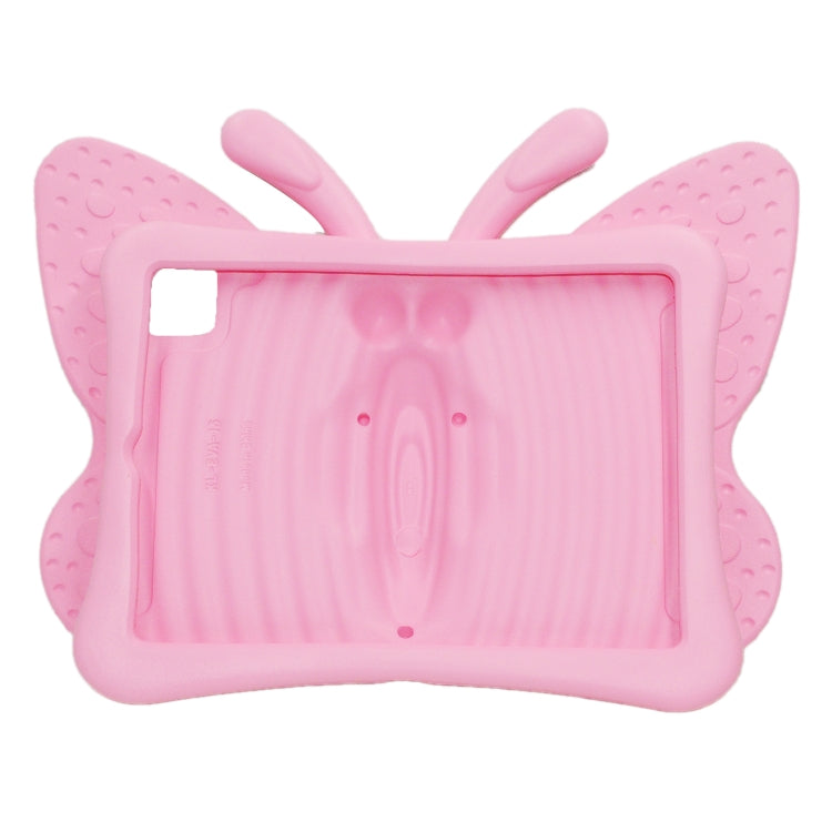 For iPad Air 11 2024 Butterfly Bracket Kids EVA Shockproof Tablet Case(Pink) - iPad Air 11 2024 Cases by buy2fix | Online Shopping UK | buy2fix