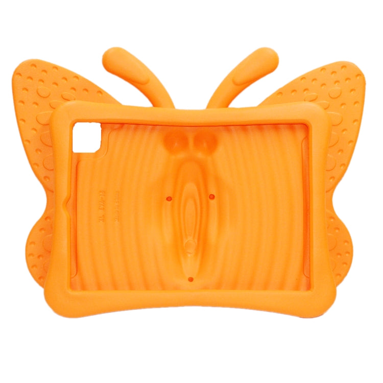 For iPad Pro 11 2024 Butterfly Bracket Kids EVA Shockproof Tablet Case(Orange) - iPad Pro 11 2024 Cases by buy2fix | Online Shopping UK | buy2fix