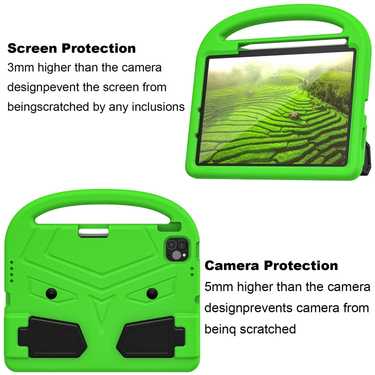 For iPad Pro 11 2024 Sparrow Style Shockproof Kickstand EVA Tablet Case(Green) - iPad Pro 11 2024 Cases by buy2fix | Online Shopping UK | buy2fix