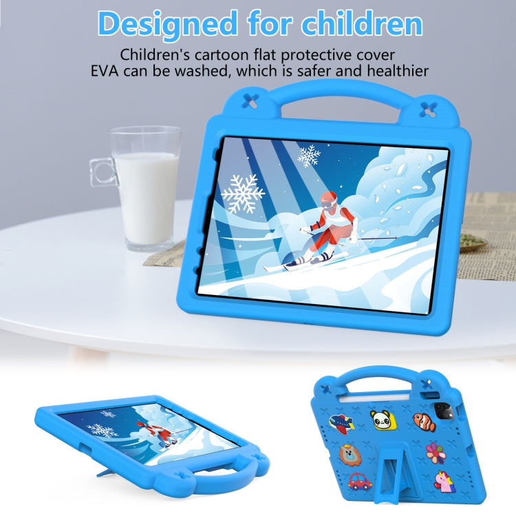 For  iPad Pro 11 2024 Handle Kickstand Children EVA Shockproof Tablet Case(Sky Blue) - iPad Pro 11 2024 Cases by buy2fix | Online Shopping UK | buy2fix