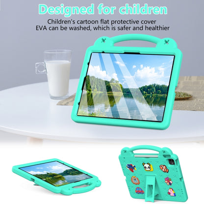 For iPad Air 13 2024 Handle Kickstand Children EVA Shockproof Tablet Case(Mint Green) - iPad Air 13 2024 Cases by buy2fix | Online Shopping UK | buy2fix