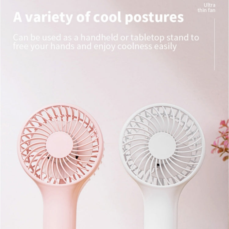 S13 Portable Summer Cooling Fan Hanging Buckle Mini 3 Wind Speed Handheld Fan(Pink) - Electric Fans by buy2fix | Online Shopping UK | buy2fix