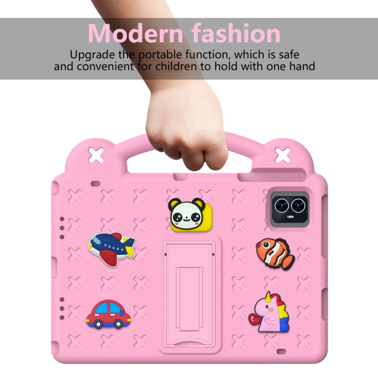 For Blackview Tab 80 10.1 2023 Handle Kickstand Children EVA Shockproof Tablet Case(Pink) - Others by buy2fix | Online Shopping UK | buy2fix