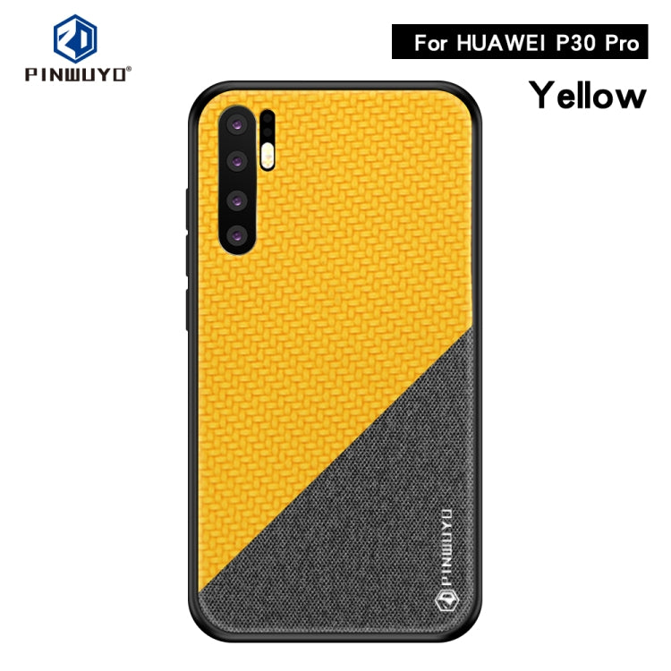 PINWUYO Honors Series Shockproof PC + TPU Protective Case for Huawei P30 Pro(Yellow) - Huawei Cases by PINWUYO | Online Shopping UK | buy2fix