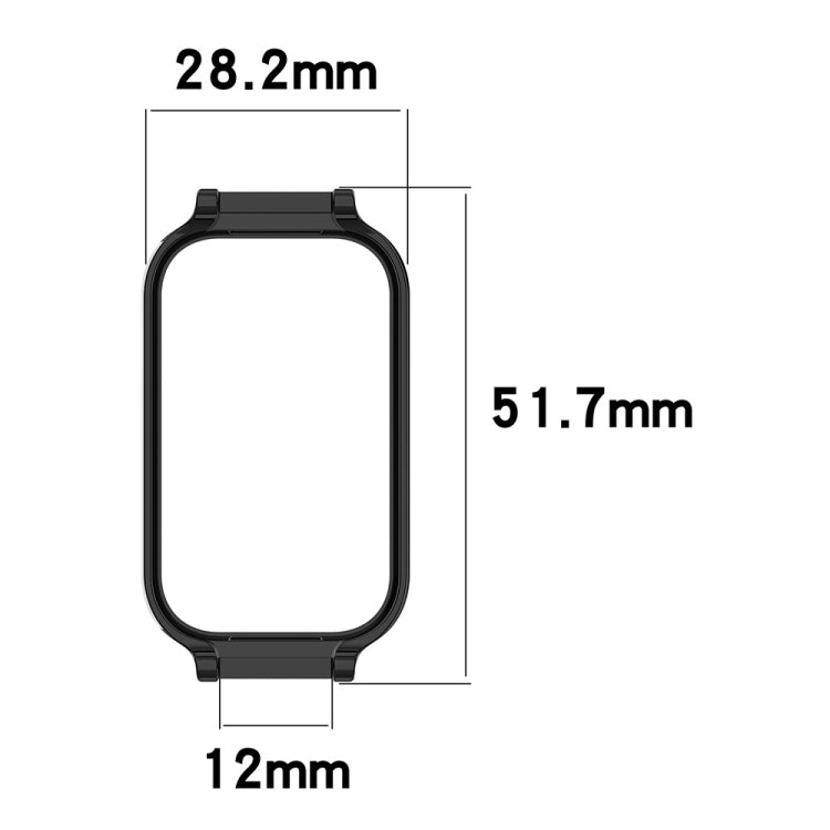 For Redmi Band 2 Half Pack PC Watch Protective Case(Black) - Watch Cases by buy2fix | Online Shopping UK | buy2fix