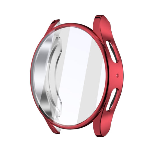 For Samsun Galaxy Watch 7 40mm Full Coverage TPU Electroplated Watch Protective Case(Red) - Watch Cases by buy2fix | Online Shopping UK | buy2fix