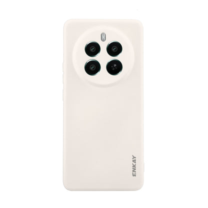 For Realme 12 Pro+ ENKAY Liquid Silicone Soft Shockproof Phone Case(Beige) - Realme Cases by ENKAY | Online Shopping UK | buy2fix