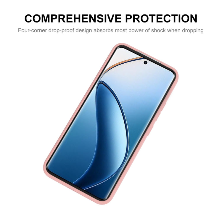 For Realme 12 Pro+ ENKAY Liquid Silicone Soft Shockproof Phone Case(Beige) - Realme Cases by ENKAY | Online Shopping UK | buy2fix