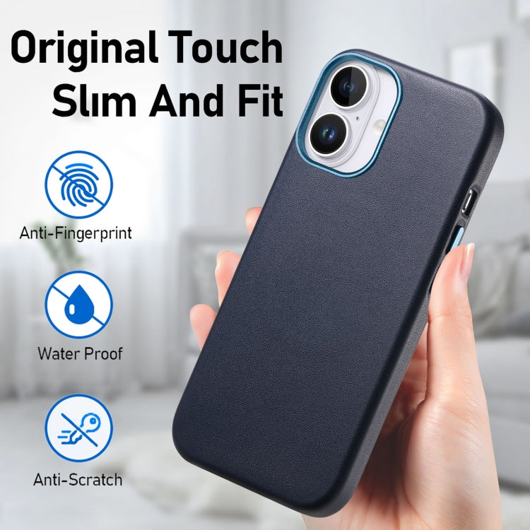 For iPhone 16 Pro Max Electroplated Metal Button Shockproof Phone Case(Dark Blue) - iPhone 16 Pro Max Cases by buy2fix | Online Shopping UK | buy2fix