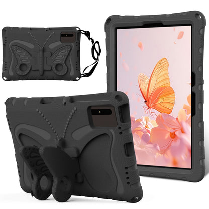 For Lenovo Tab M11 / Xiaoxin Pad 11 2024 Butterfly Bracket EVA Shockproof Tablet Case(Black) - Lenovo by buy2fix | Online Shopping UK | buy2fix