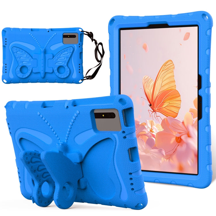 For Lenovo Tab M11 / Xiaoxin Pad 11 2024 Butterfly Bracket EVA Shockproof Tablet Case(Blue) - Lenovo by buy2fix | Online Shopping UK | buy2fix