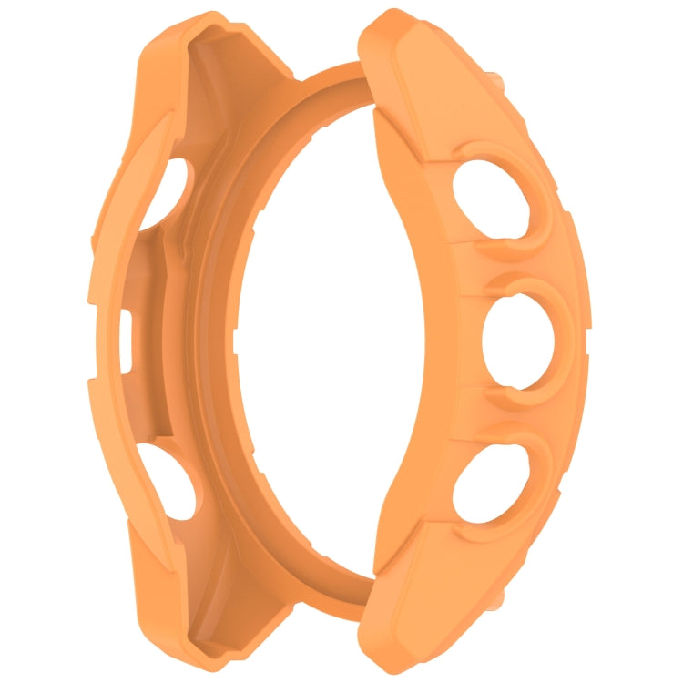 For Garmin Fenix 8 AMOLED 51mm Armor Hollow TPU Half Coverage Watch Protective Case(Orange) - Watch Cases by buy2fix | Online Shopping UK | buy2fix