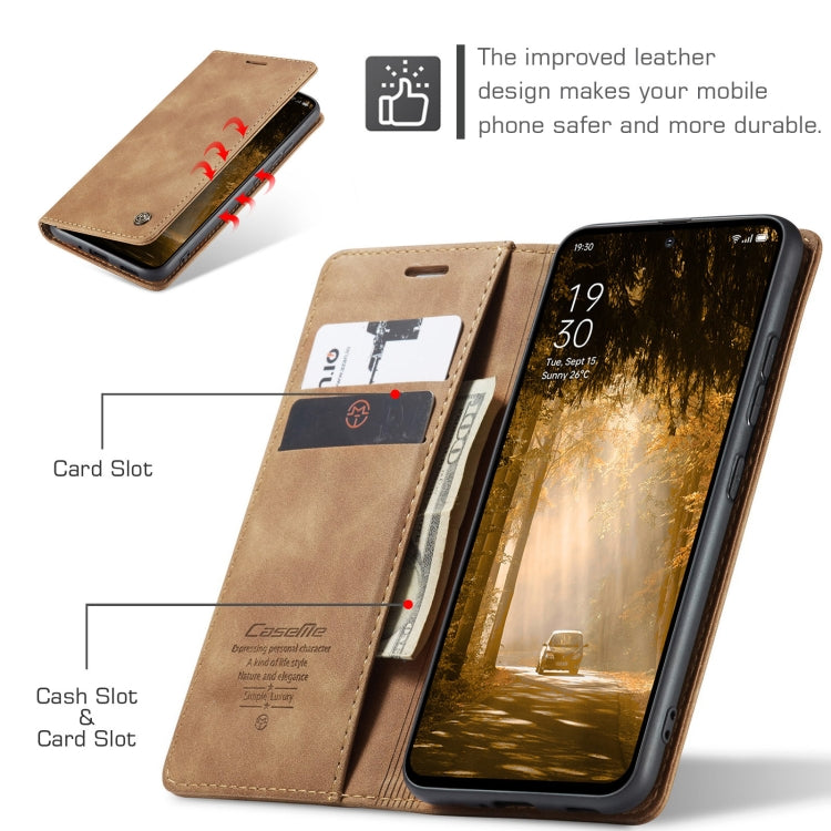 For OPPO Reno12 F /12 FS 5G CaseMe 013 Multifunctional Horizontal Flip Leather Phone Case(Brown) - Reno12 F Cases by CaseMe | Online Shopping UK | buy2fix