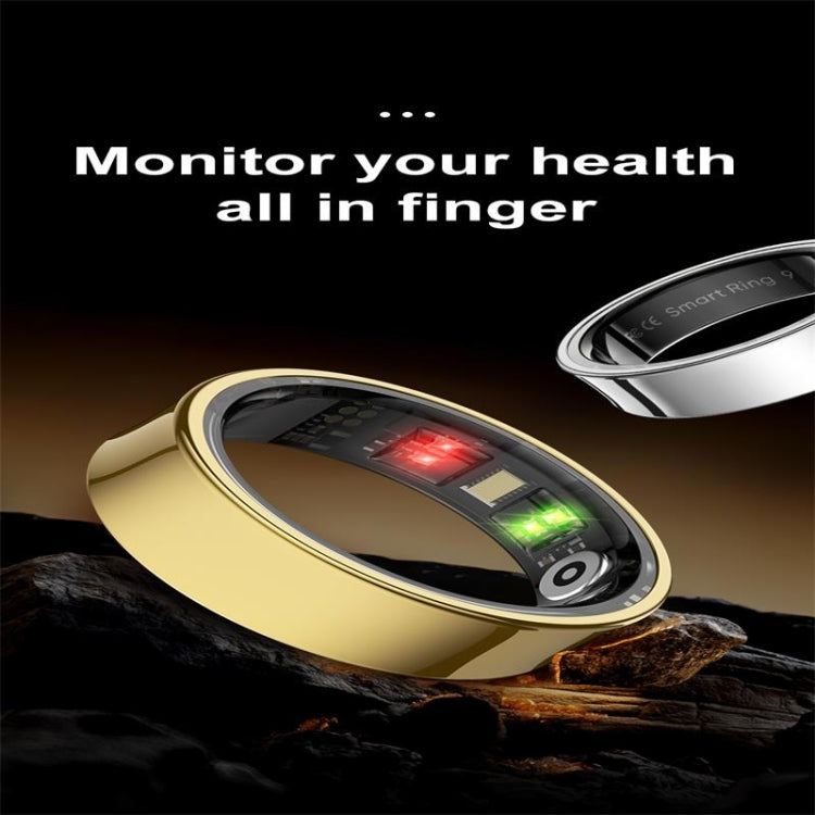 R09 SIZE 9 Smart Ring, Support Heart Rate / Blood Oxygen / Sleep Monitoring / Multiple Sports Modes(Gold) - Smart Rings / Smart Telephones by buy2fix | Online Shopping UK | buy2fix