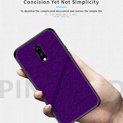 PINWUYO Full Coverage Waterproof Shockproof PC+TPU+PU Protective Case for OnePlus 7(Purple) - OnePlus Cases by PINWUYO | Online Shopping UK | buy2fix