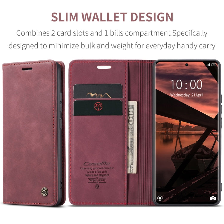 For Redmi Note 14 Pro 5G CaseMe 013 Multifunctional Horizontal Flip Leather Phone Case(Red) - Note 14 Pro Cases by CaseMe | Online Shopping UK | buy2fix