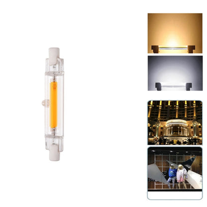 R7S 5W COB LED Lamp Bulb Glass Tube for Replace Halogen Light Spot Light,Lamp Length: 78mm, AC:220v(Warm White) - LED Blubs & Tubes by buy2fix | Online Shopping UK | buy2fix