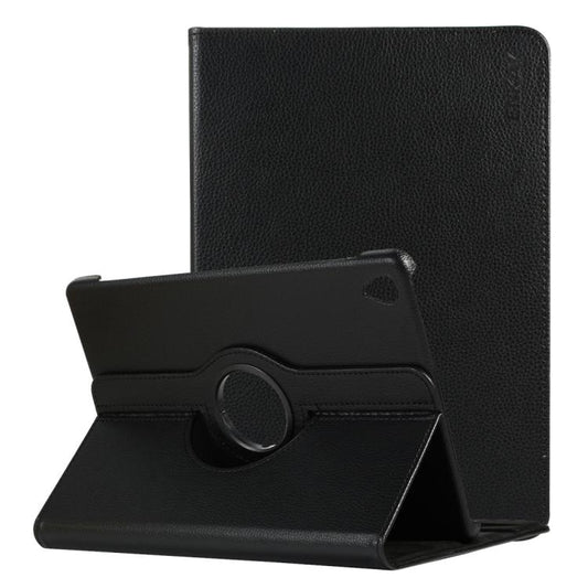 ENKAY 360 Degree Rotation Lichi Texture Leather Case with Holder for HUAWEI MediaPad M6 10.8 2019(Black) - Huawei by ENKAY | Online Shopping UK | buy2fix