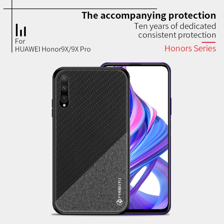 PINWUYO Honors Series Shockproof PC + TPU Protective Case for Huawei Honor 9X / Honor 9X Pro(Brown) - Honor Cases by PINWUYO | Online Shopping UK | buy2fix