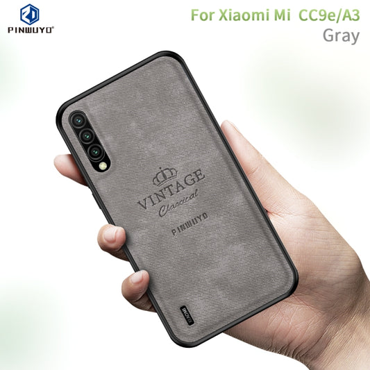 PINWUYO Shockproof Waterproof Full Coverage PC + TPU + Skin Protective Case  for Xiaomi Mi CC9e / A3(Gray) - Xiaomi Cases by PINWUYO | Online Shopping UK | buy2fix
