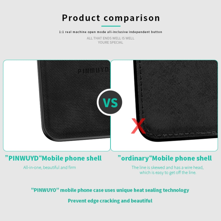 PINWUYO Shockproof Waterproof Full Coverage PC + TPU + Skin Protective Case for Huawei Nova 5i Pro / Mate 30 Lite(Blue) - Huawei Cases by PINWUYO | Online Shopping UK | buy2fix
