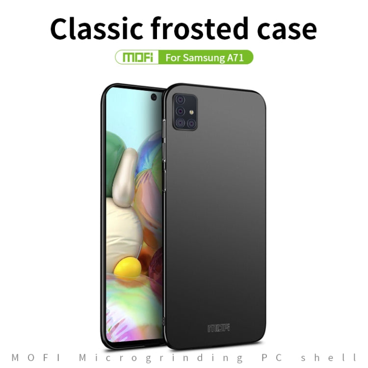 For Galaxy A71 MOFI Frosted PC Ultra-thin Hard Case(Black) - Galaxy Phone Cases by MOFI | Online Shopping UK | buy2fix
