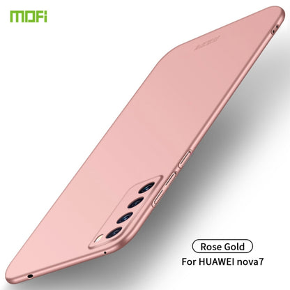 For Huawei Nova 7 MOFI Frosted PC Ultra-thin Hard Case(Rose gold) - Huawei Cases by MOFI | Online Shopping UK | buy2fix