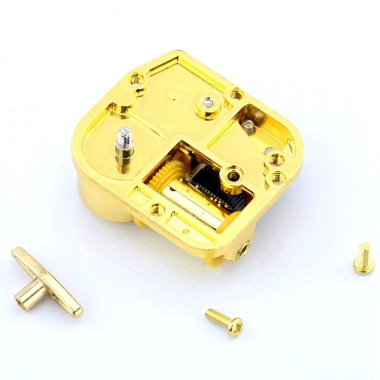 Eight-tone Gold-plated Bar Repair Parts DIY Sky City Paperback Music Box(Ode to Joy) - Music Box by buy2fix | Online Shopping UK | buy2fix