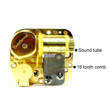 Eight-tone Gold-plated Bar Repair Parts DIY Sky City Paperback Music Box(Ode to Joy) - Music Box by buy2fix | Online Shopping UK | buy2fix