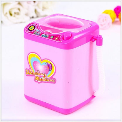 Mini Electric Washing Machine Pretend Play Children Furniture Toys(Pink) - Pretend Play Toys by buy2fix | Online Shopping UK | buy2fix