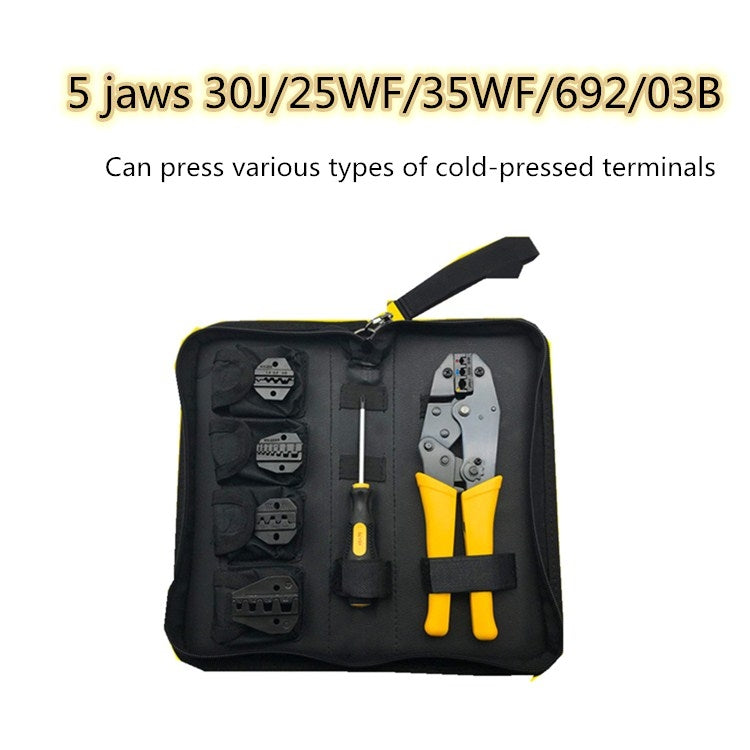 WXK-30JN Multifunctional Cold-pressed Bare Terminal Wire End Insulation Crimping Pliers Set Electrician Hand Tool - Pliers by buy2fix | Online Shopping UK | buy2fix