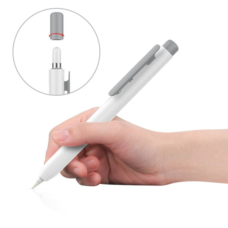 Automatic Retractable Stylus Pen Case For Apple Pencil 1(Gray) - Pencil Accessories by buy2fix | Online Shopping UK | buy2fix