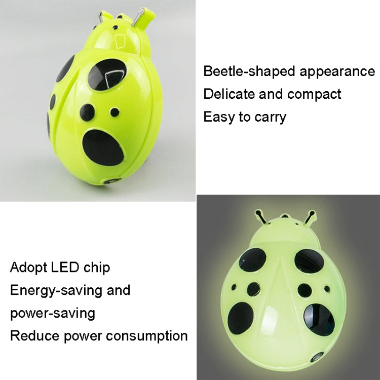 A62 Beetle Shape LED Night Light Plug-in Intelligent Light Control Sensor Light, Plug:UK Plug(Red) - Sensor LED Lights by buy2fix | Online Shopping UK | buy2fix