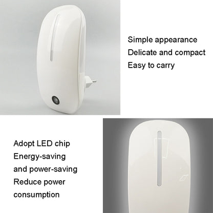 A66 Mouse Type LED Intelligent Light Control Night Light, Plug:EU Plug(Yellow) - Sensor LED Lights by buy2fix | Online Shopping UK | buy2fix