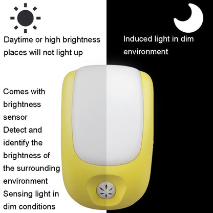 A72 Intelligent LED Sensor Night Light, Plug:UK Plug(Green) - Sensor LED Lights by buy2fix | Online Shopping UK | buy2fix