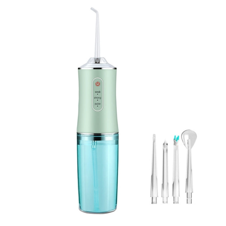 6886 Dental Flusher Water Dental Floss Portable Household Teeth Oral Cleaning Dental Scaler, Band Width: 4 Heads(Green) - Oral Irrigators by buy2fix | Online Shopping UK | buy2fix